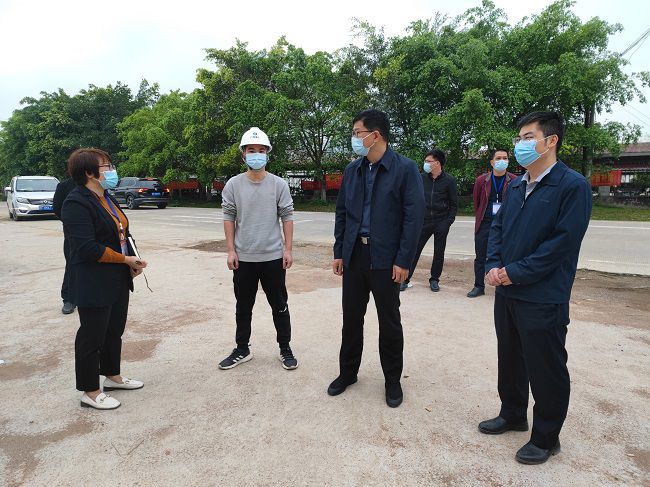 秦义敏（右二）在项目视察领导工作。梁凯 摄(建图）.jpg