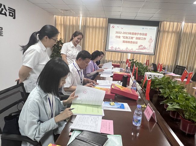 查看党建资料。卢丽君 摄（建图）.jpg